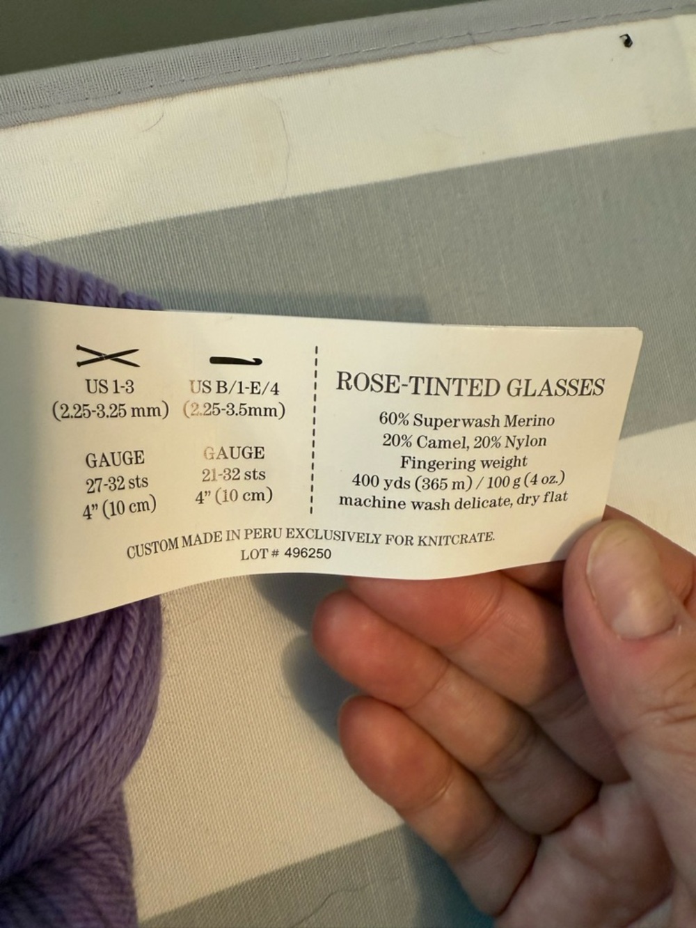 Audine Wools Indulgent Sock Yarn - Lavender - Picture 2 of 2